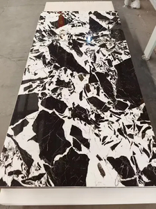 Wall Panel with Marble Film Home Decorative Waterproof WPC PVC Wall Panel