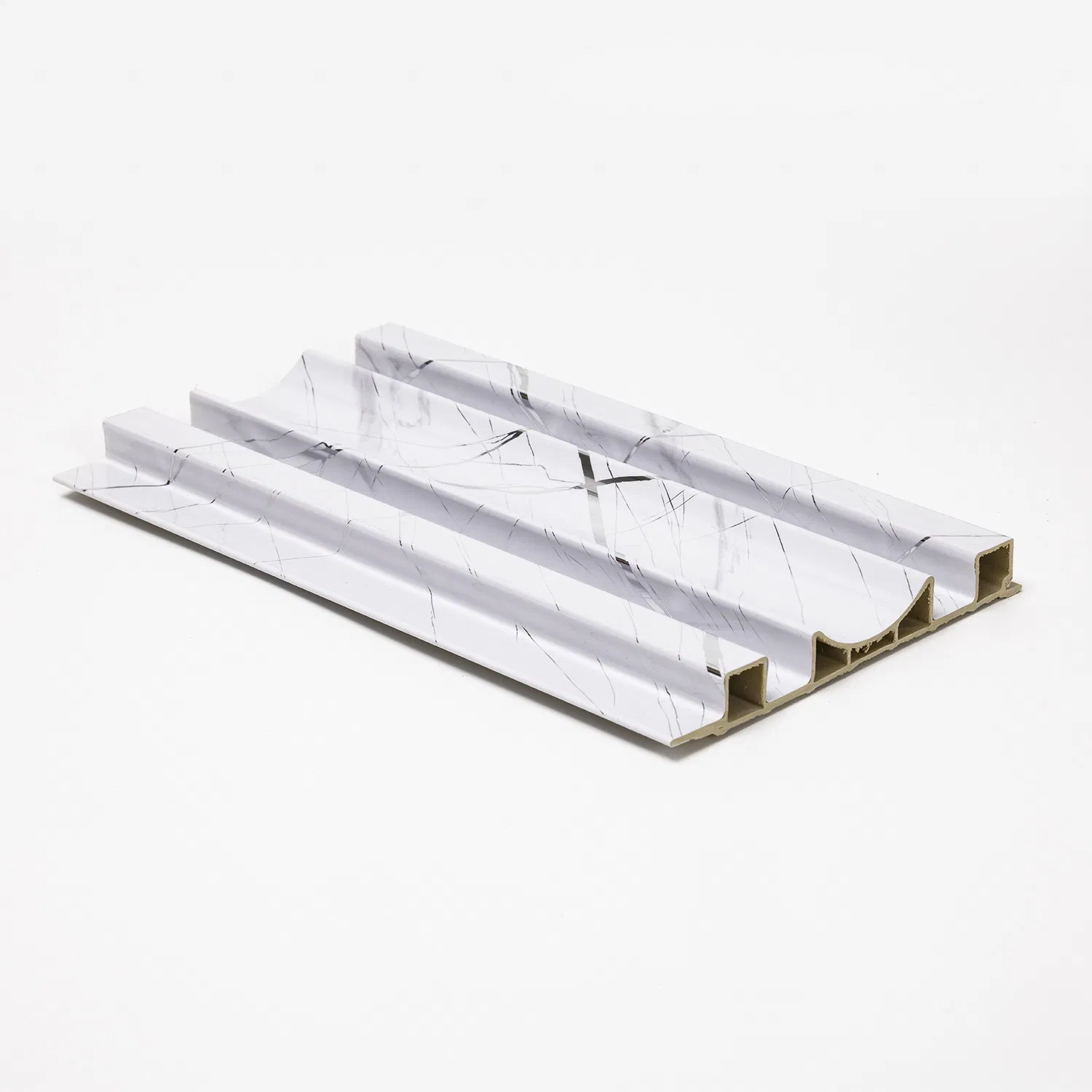 Easy Install Hotel Office Interior Decoration Eco-Friendly Waterproof Fluted PVC Wall Panel