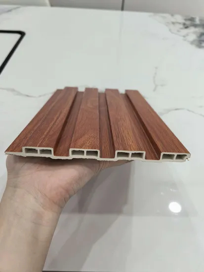 WPC Wall Panel Lightweight Easy Install Home Decoration Fluted PVC Panel