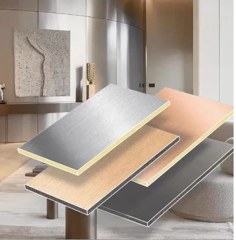 Metal Pet Film Decoration Anti-Mold Waterproof Easy Install PVC WPC Wall Panel